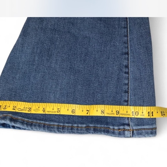 Risen jeans dolly high rise Flared boots cut jewelry pockets Jeans 9/28 bling - Picture 4 of 6